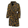 Cryptocurrency Bitcoin Print Pattern Men Long Robe-grizzshop
