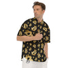 Cryptocurrency Bitcoin Print Pattern Men's Short Sleeve Shirts-grizzshop