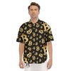 Cryptocurrency Bitcoin Print Pattern Men's Short Sleeve Shirts-grizzshop