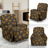 Cryptocurrency Bitcoin Print Pattern Recliner Cover-grizzshop