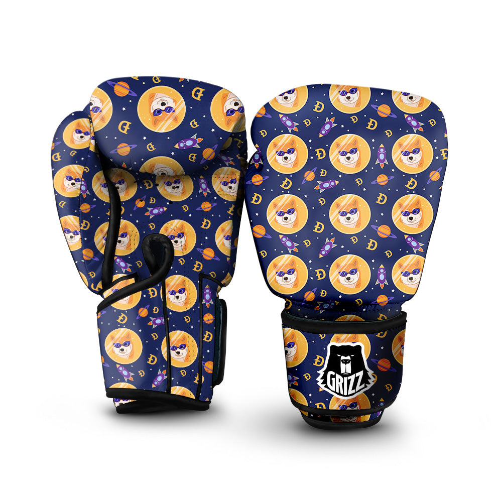 Cryptocurrency Shiba Print Pattern Boxing Gloves-grizzshop