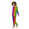 Cubes Rainbow Print Pattern Women's Pajamas-grizzshop