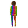 Cubes Rainbow Print Pattern Women's Pajamas-grizzshop