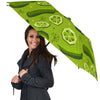 Cucumber Pickle Pattern Print Automatic Foldable Umbrella-grizzshop