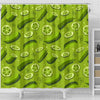 Cucumber Pickle Pattern Print Bathroom Shower Curtain-grizzshop