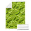 Cucumber Pickle Pattern Print Blanket-grizzshop