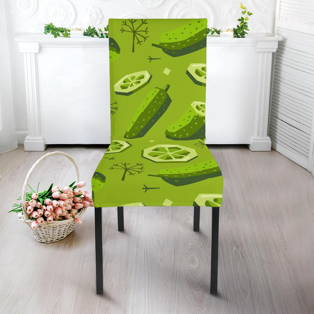 Cucumber Pickle Pattern Print Chair Cover-grizzshop