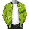 Cucumber Pickle Pattern Print Men's Bomber Jacket-grizzshop