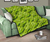 Cucumber Pickle Pattern Print Quilt-grizzshop