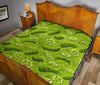 Cucumber Pickle Pattern Print Quilt-grizzshop