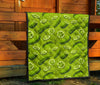 Cucumber Pickle Pattern Print Quilt-grizzshop