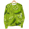 Cucumber Pickle Pattern Print Women's Sweatshirt-grizzshop