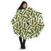 Cucumber Pickle Print Pattern Automatic Foldable Umbrella-grizzshop