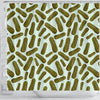 Cucumber Pickle Print Pattern Bathroom Shower Curtain-grizzshop