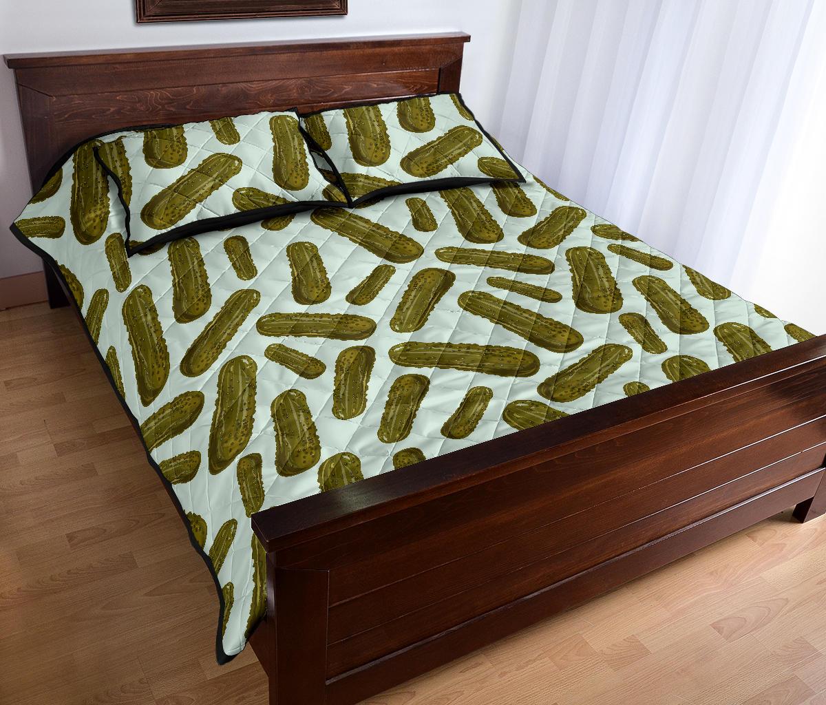 Cucumber Pickle Print Pattern Bed Set Quilt-grizzshop