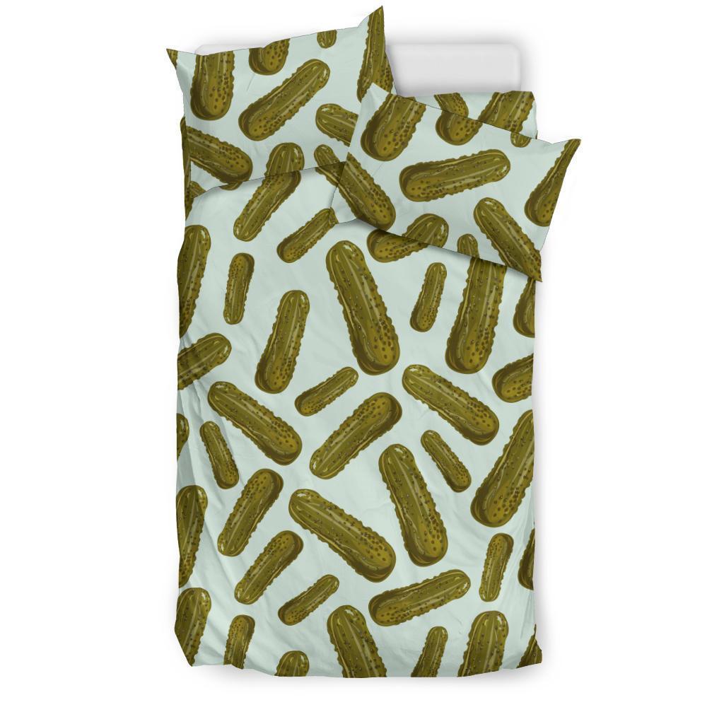 Cucumber Pickle Print Pattern Duvet Cover Bedding Set-grizzshop