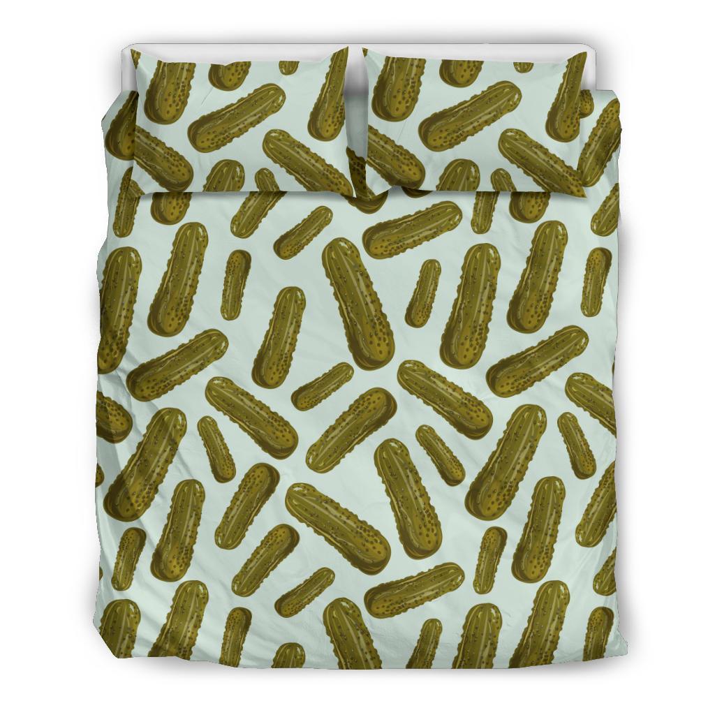 Cucumber Pickle Print Pattern Duvet Cover Bedding Set-grizzshop