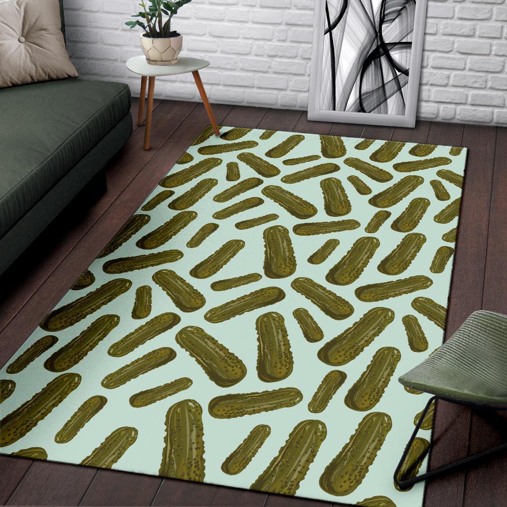 Cucumber Pickle Print Pattern Floor Mat-grizzshop