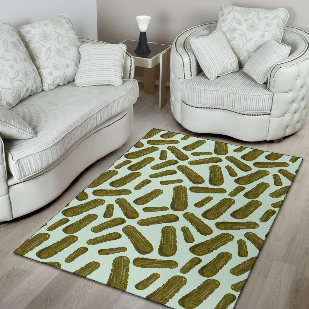 Cucumber Pickle Print Pattern Floor Mat-grizzshop