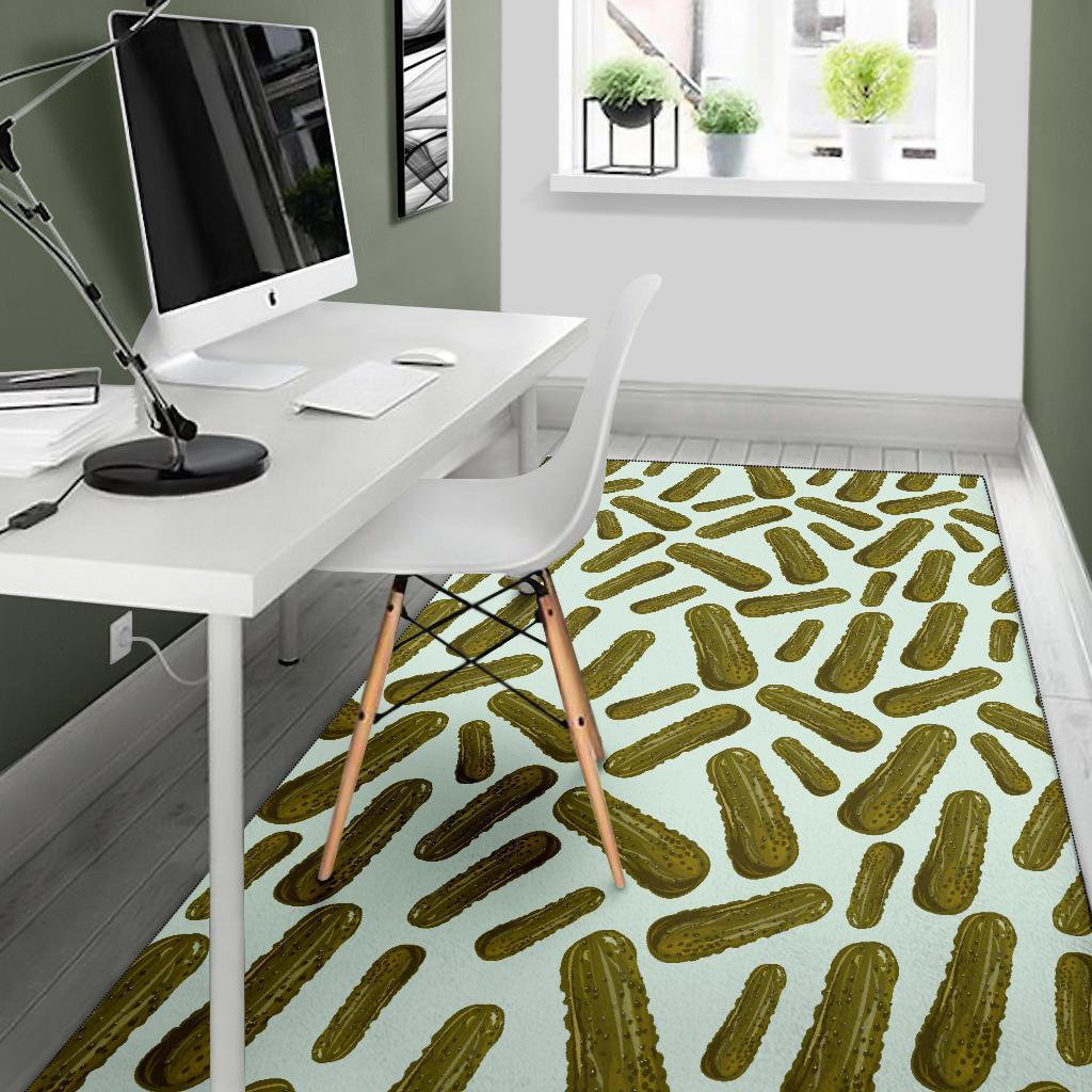 Cucumber Pickle Print Pattern Floor Mat-grizzshop