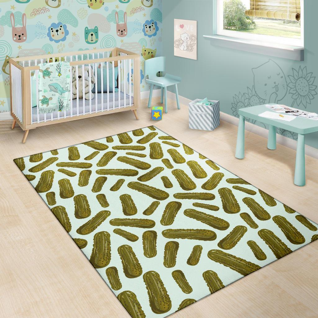 Cucumber Pickle Print Pattern Floor Mat-grizzshop