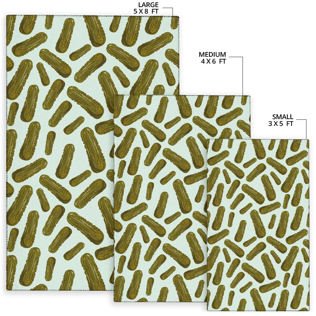 Cucumber Pickle Print Pattern Floor Mat-grizzshop