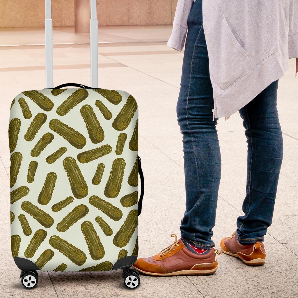 Cucumber Pickle Print Pattern Luggage Cover Protector-grizzshop