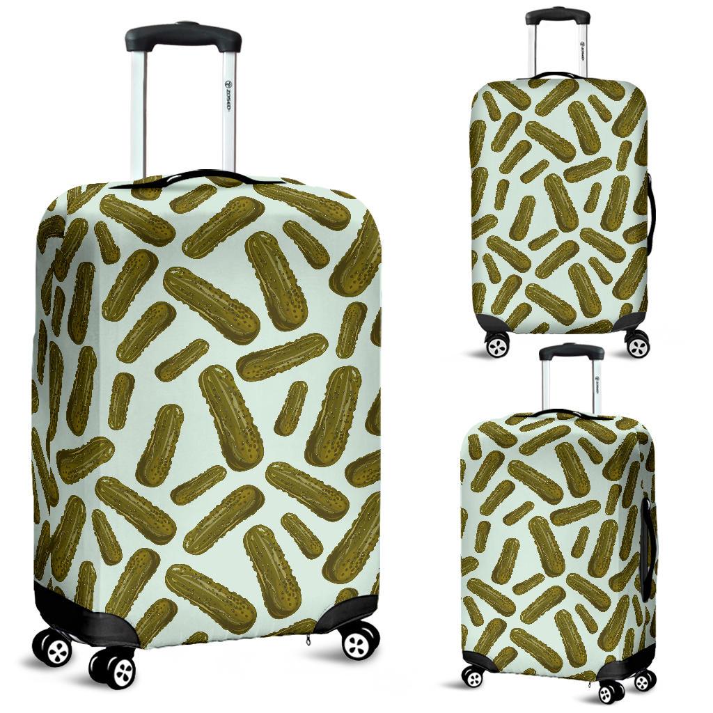 Cucumber Pickle Print Pattern Luggage Cover Protector-grizzshop