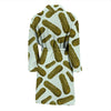 Cucumber Pickle Print Pattern Men Long Robe-grizzshop