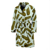 Cucumber Pickle Print Pattern Men Long Robe-grizzshop