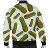 Cucumber Pickle Print Pattern Men's Bomber Jacket-grizzshop