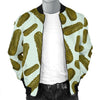 Cucumber Pickle Print Pattern Men's Bomber Jacket-grizzshop