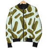 Cucumber Pickle Print Pattern Men's Bomber Jacket-grizzshop