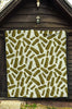 Cucumber Pickle Print Pattern Quilt-grizzshop