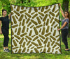 Cucumber Pickle Print Pattern Quilt-grizzshop