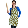 Cucumber Pickle Print Pattern Women's Apron-grizzshop