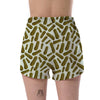 Cucumber Pickle Print Pattern Women's Shorts-grizzshop