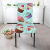 Cupcake Blue Pattern Print Chair Cover-grizzshop