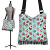 Cupcake Blue Pattern Print Crossbody Bags-grizzshop