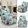 Cupcake Blue Pattern Print Recliner Cover-grizzshop