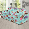 Cupcake Blue Pattern Print Sofa Covers-grizzshop