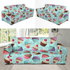 Cupcake Blue Pattern Print Sofa Covers-grizzshop