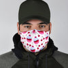 Cupcake Cherry Pattern Print Face Mask-grizzshop