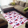 Cupcake Cherry Pattern Print Floor Mat-grizzshop