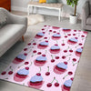 Cupcake Cherry Pattern Print Floor Mat-grizzshop