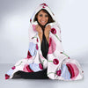 Cupcake Cherry Pattern Print Hooded Blanket-grizzshop