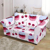 Cupcake Cherry Pattern Print Loveseat Cover-grizzshop