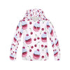 Cupcake Cherry Pattern Print Men Pullover Hoodie-grizzshop