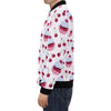 Cupcake Cherry Pattern Print Men's Bomber Jacket-grizzshop