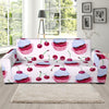 Cupcake Cherry Pattern Print Sofa Covers-grizzshop